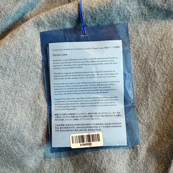 ACNE studios Blå Konst Jean Denim skirt with belt sz40 - Picture 8 of 9